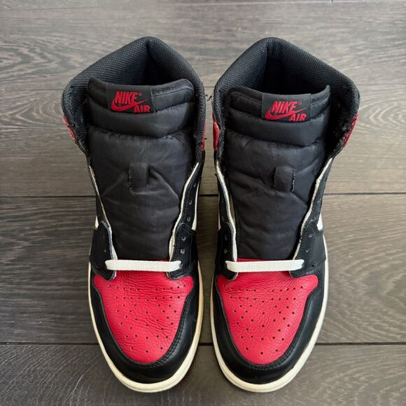 Jordan 1 Retro High Bred Toe 555088-610 Men's 10 - Picture 2 of 15